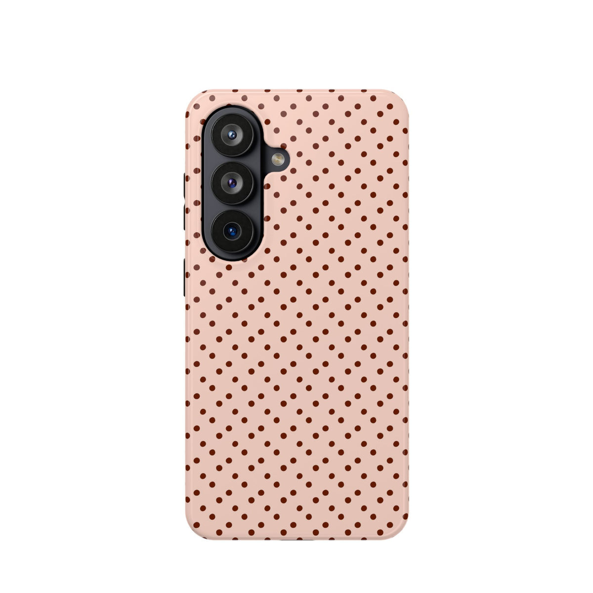 Blush Micro Dot protective phone case for Samsung Galaxy S26, glossy finish