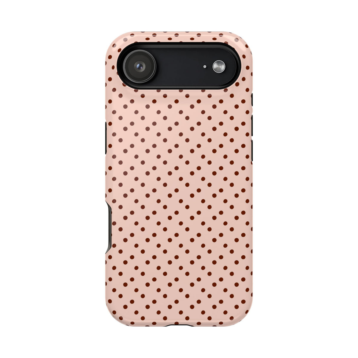Blush Micro Dot MagSafe case for iPhone 17 Air, glossy finish