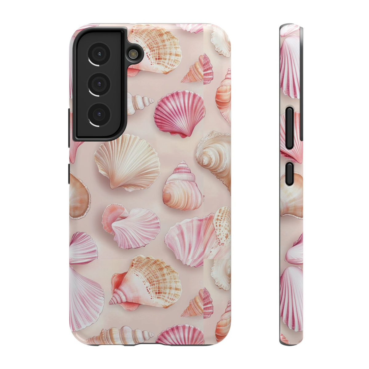 Blush Seashell protective phone case for Samsung Galaxy S22, glossy finish