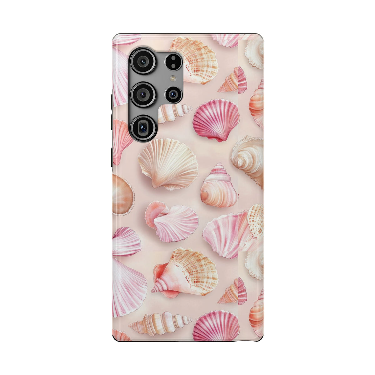 Blush Seashell protective phone case for Samsung Galaxy S23 Ultra, glossy finish