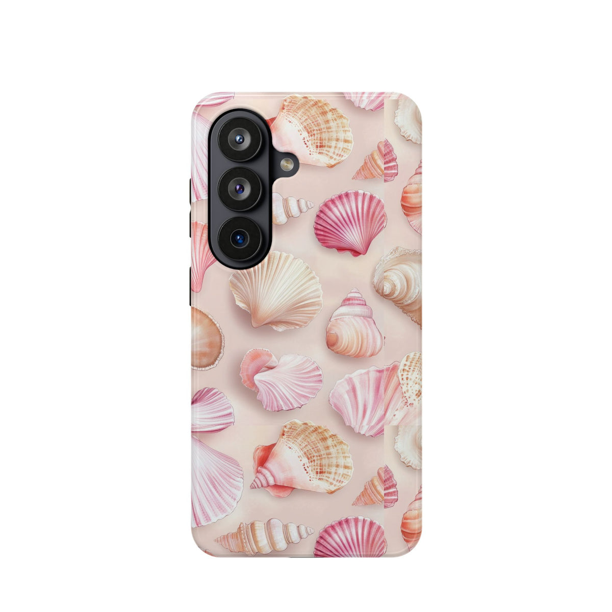 Blush Seashell protective phone case for Samsung Galaxy S26, glossy finish