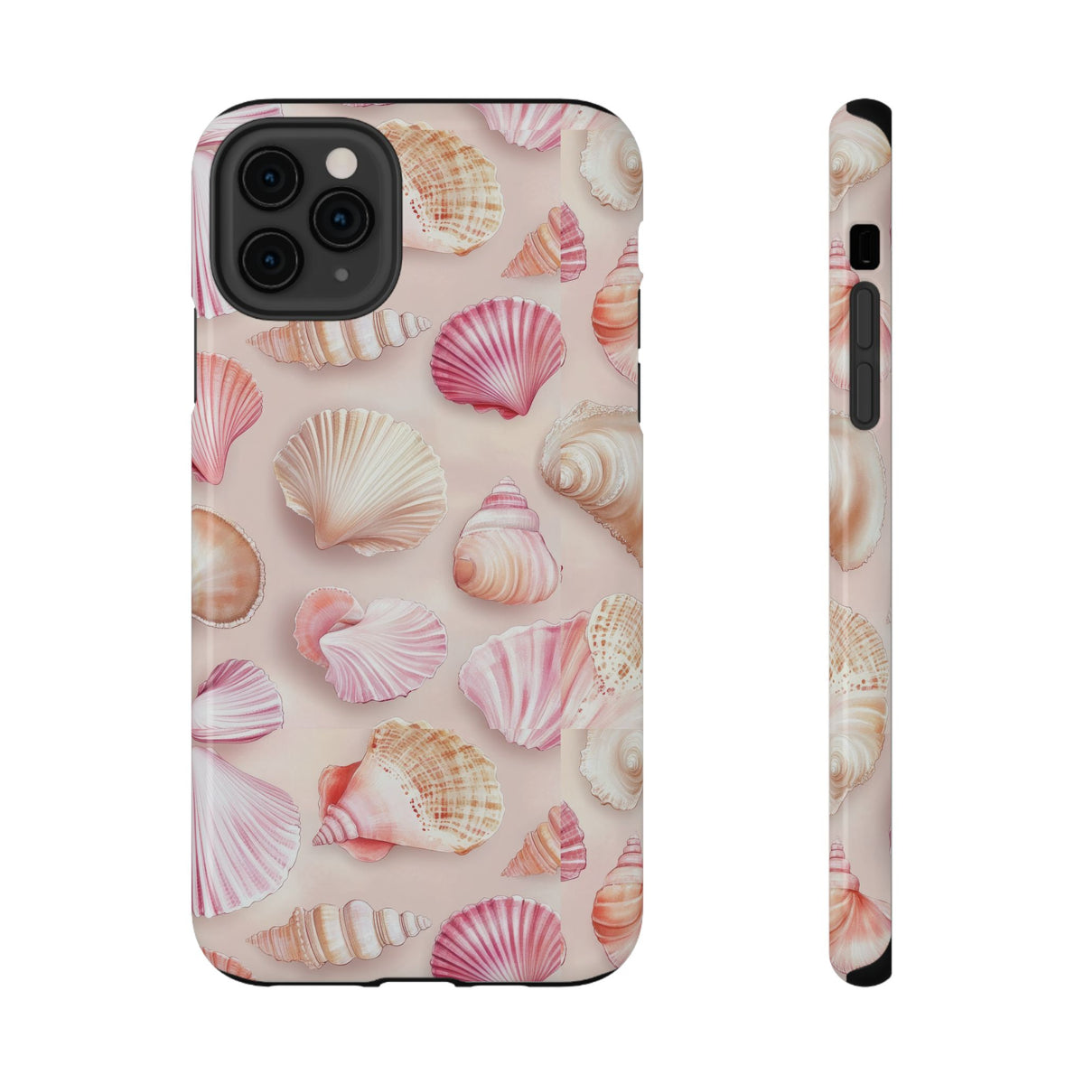 Blush Seashell protective phone case for iPhone 11 Pro Max, glossy finish