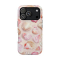 Blush Seashell MagSafe case for iPhone 18 Pro, glossy finish