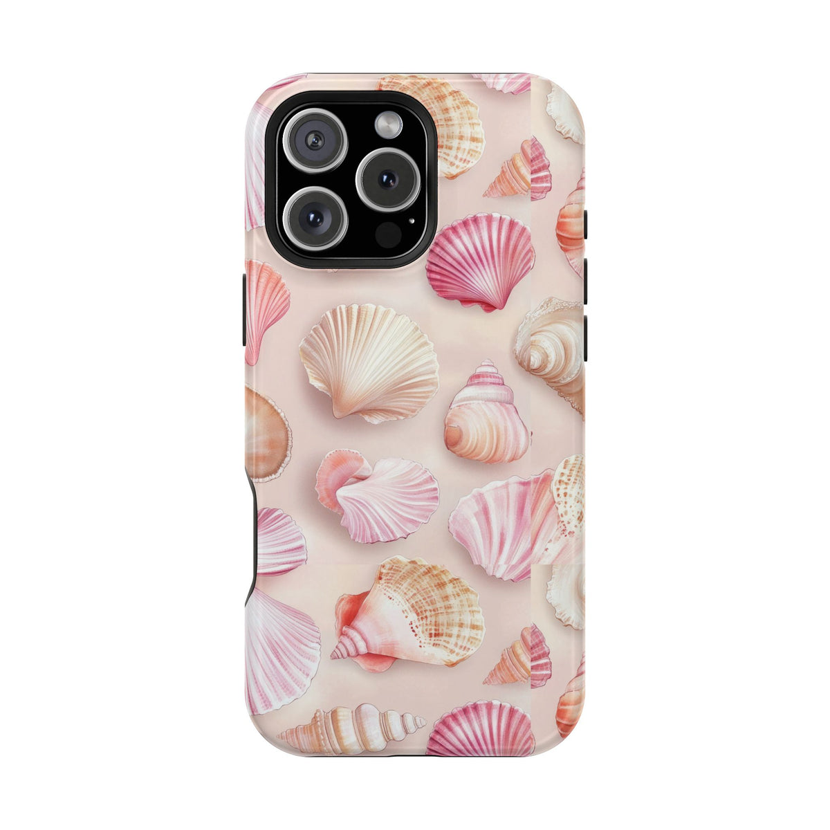 Blush Seashell MagSafe case for iPhone 16 Pro Max, glossy finish