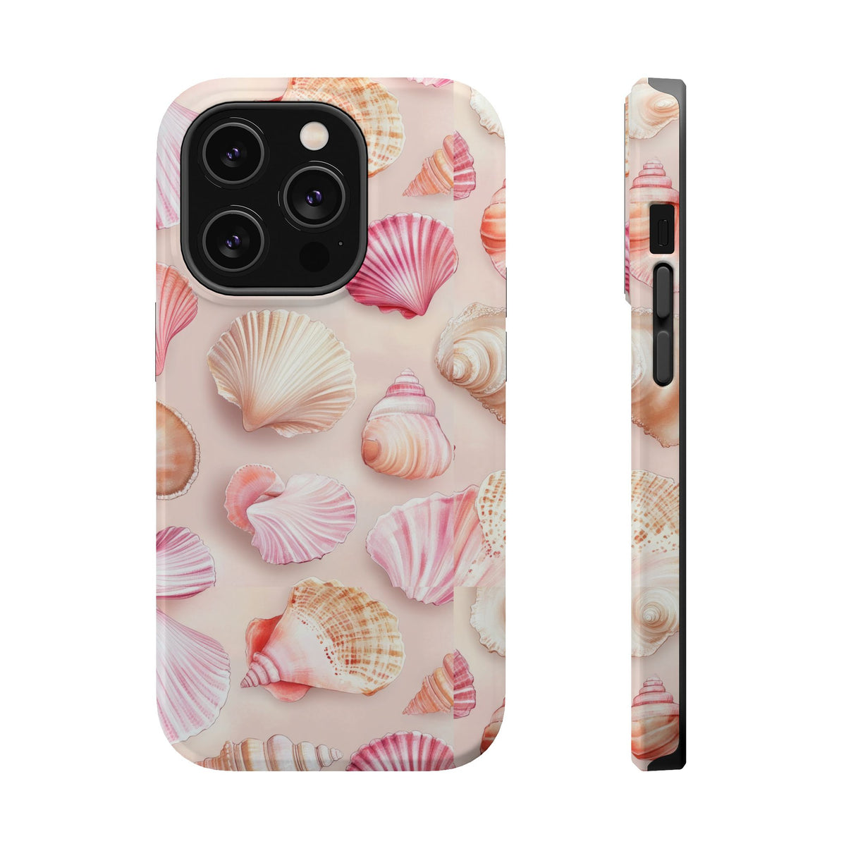 Blush Seashell MagSafe case for iPhone 14 Pro, glossy finish