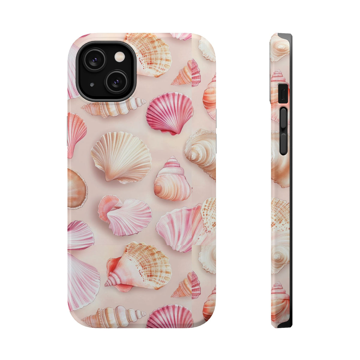 Blush Seashell MagSafe case for iPhone 14 Plus, glossy finish