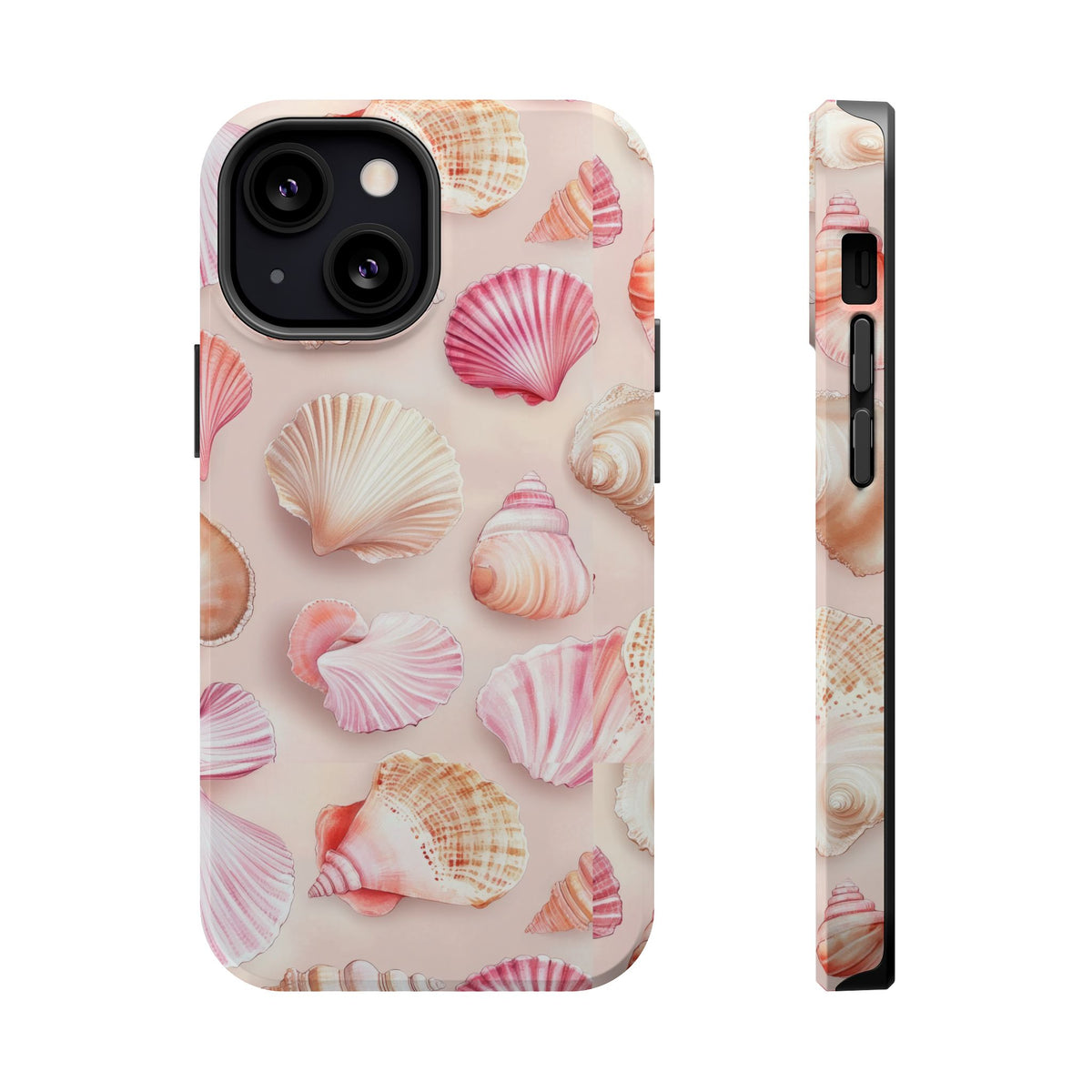 Blush Seashell MagSafe case for iPhone 13 Mini, glossy finish