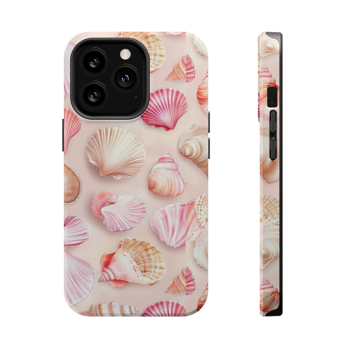 Blush Seashell MagSafe case for iPhone 13 Pro, glossy finish