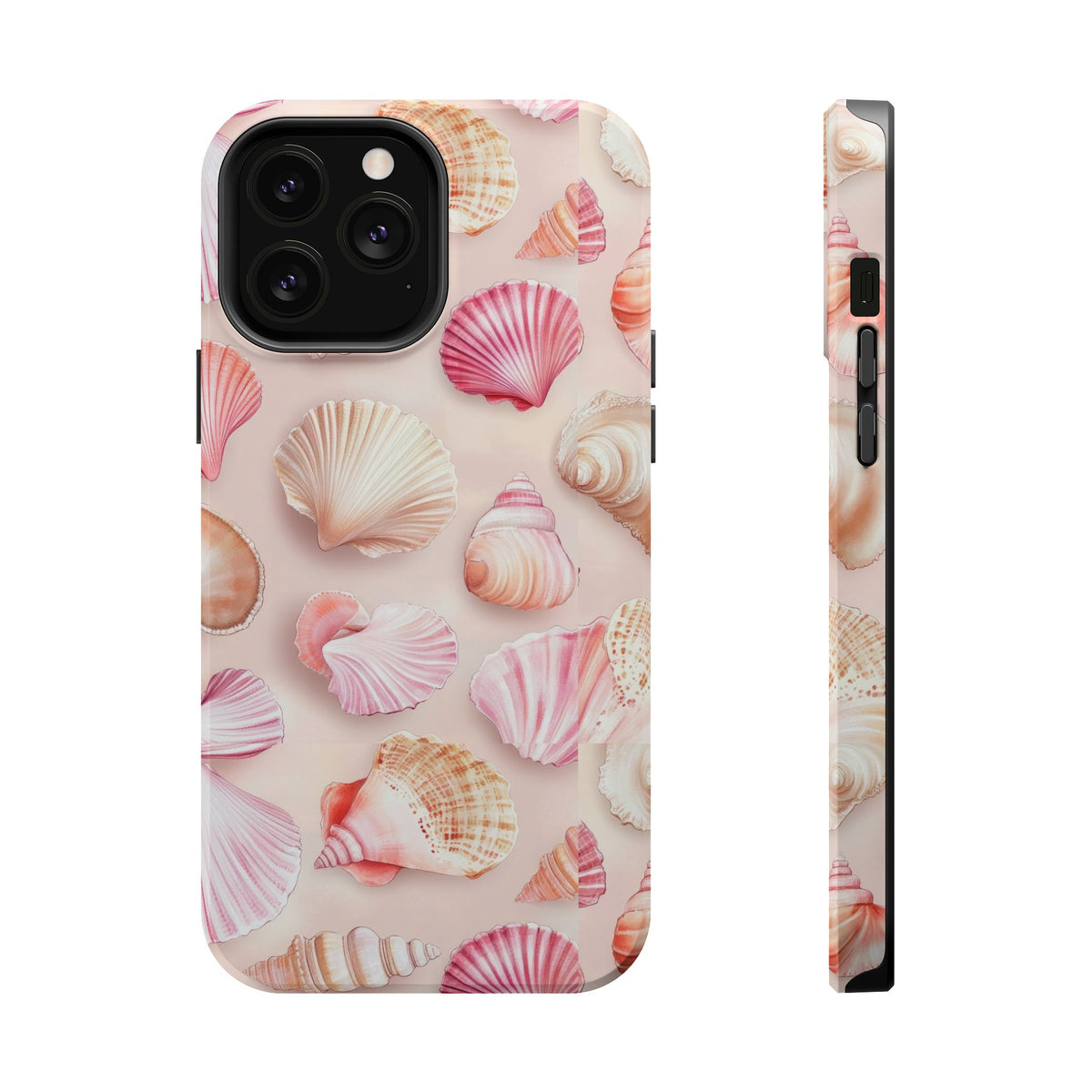 Blush Seashell MagSafe case for iPhone 13 Pro Max, glossy finish