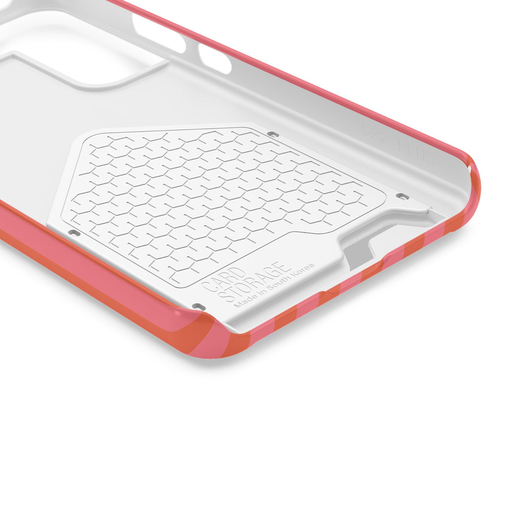 Cabana Stripe phone case with card holder, close-up of the inside