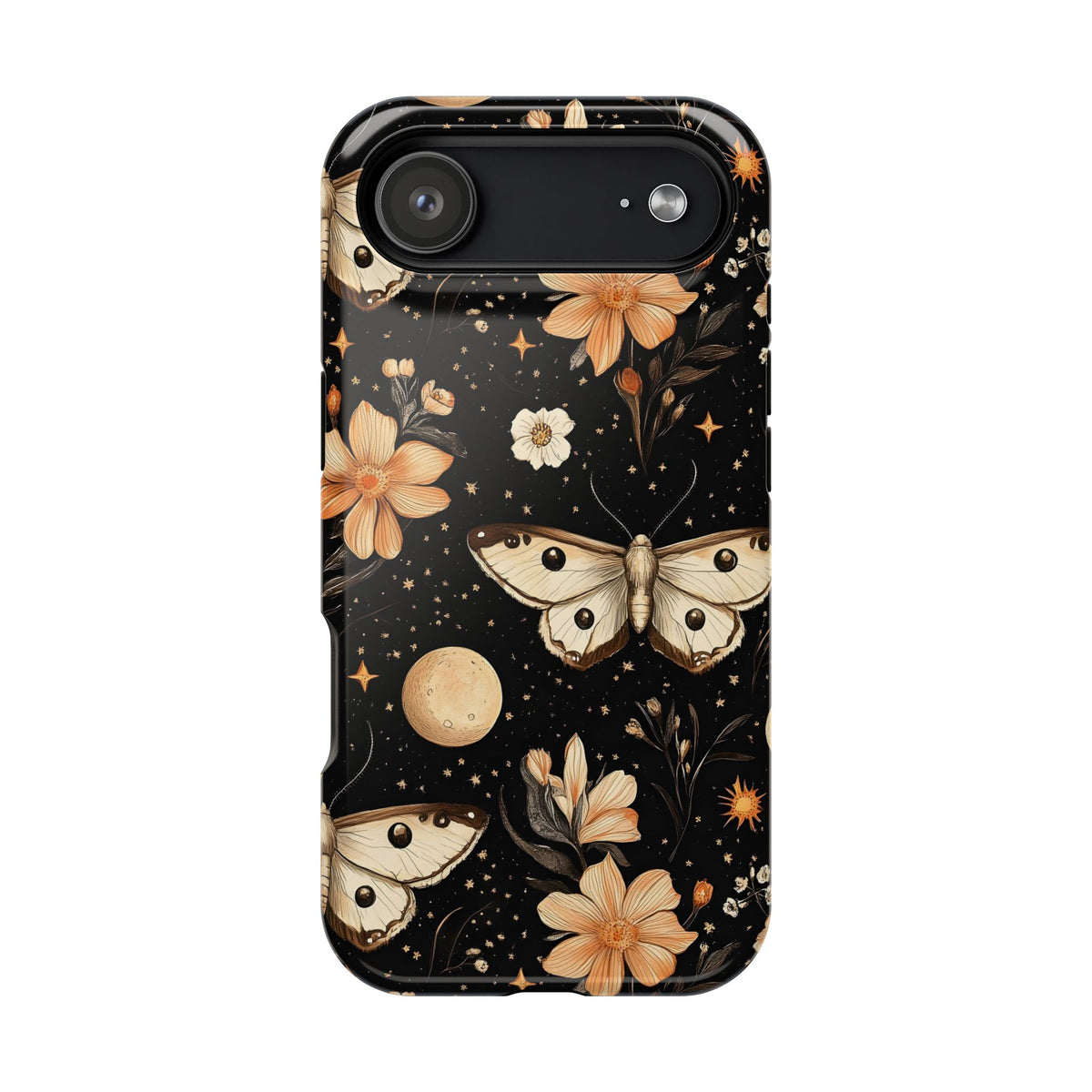 Celestial Moth MagSafe case for iPhone 17 Air, glossy finish