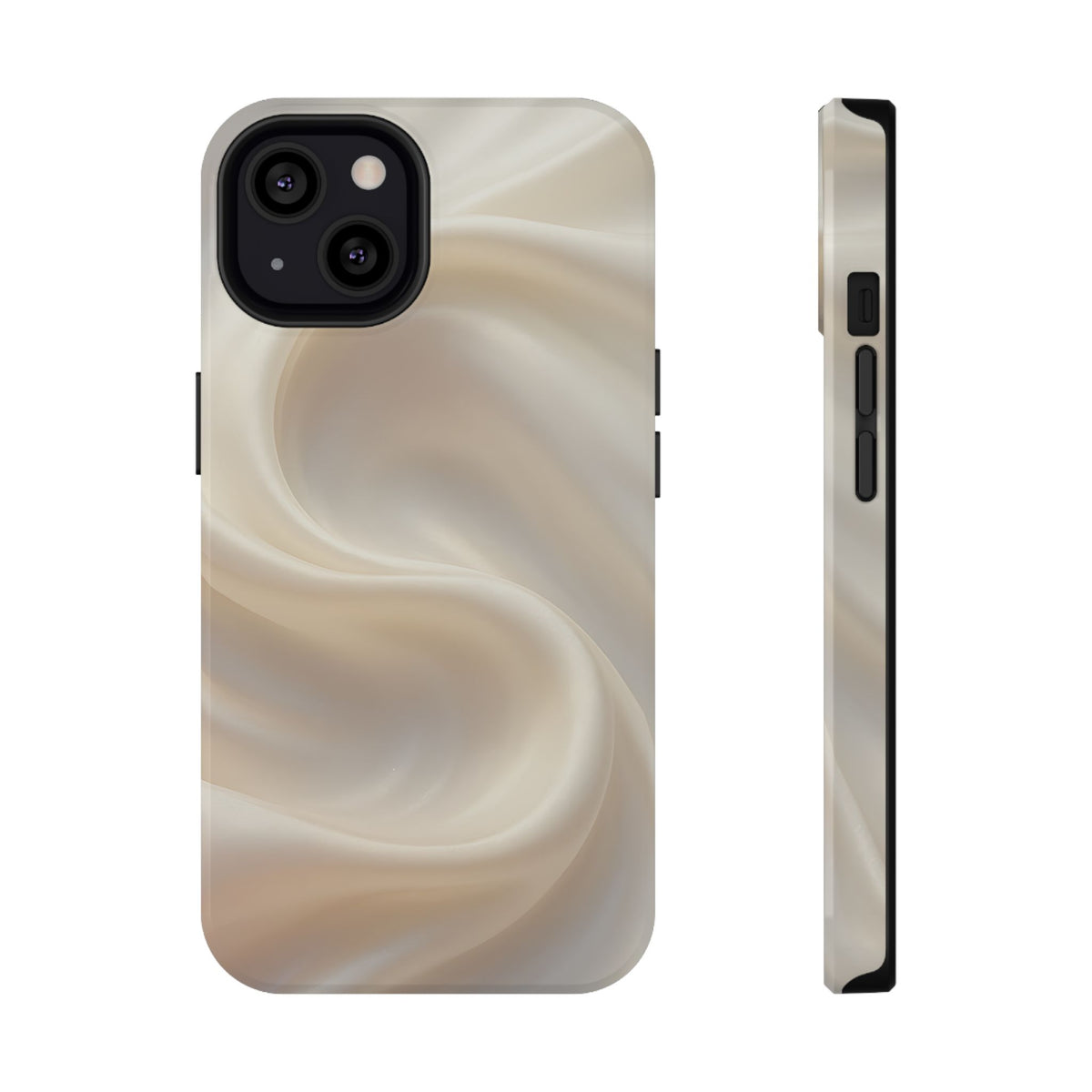 Champagne Satin protective phone case for iPhone 13, glossy finish
