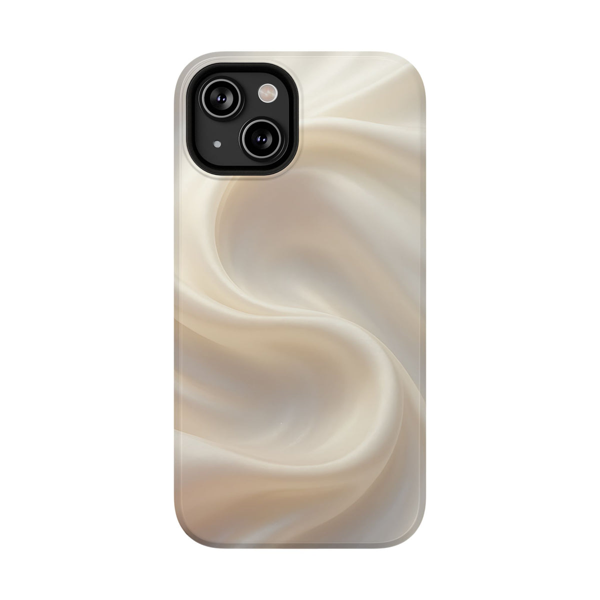 Champagne Satin protective phone case for iPhone 14, glossy finish