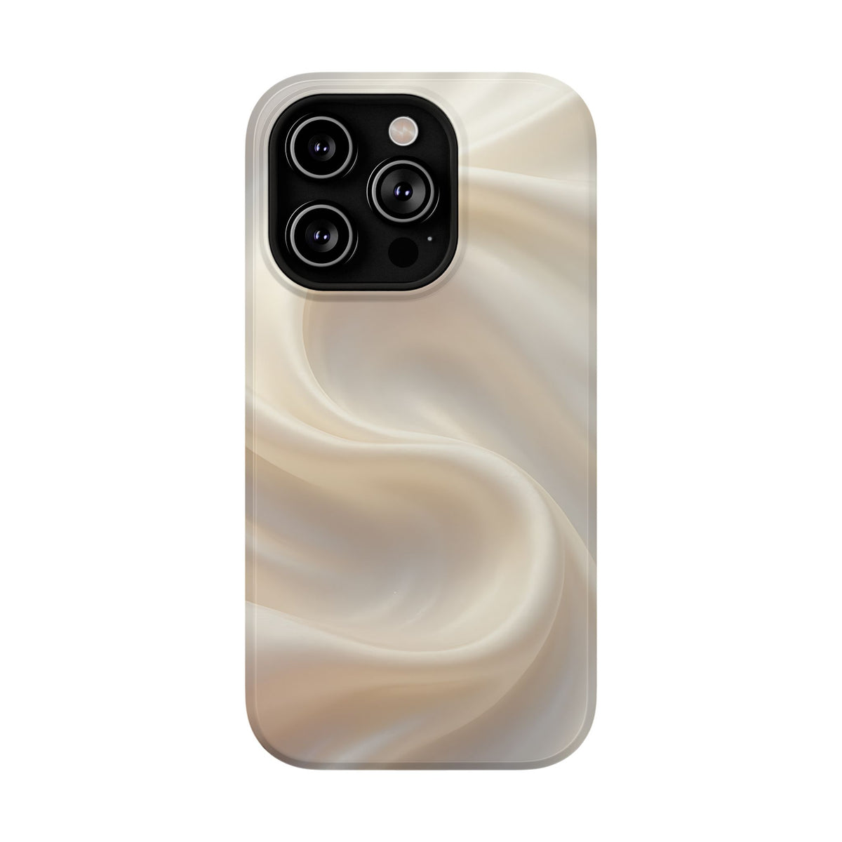 Champagne Satin protective phone case for iPhone 14 Pro, glossy finish