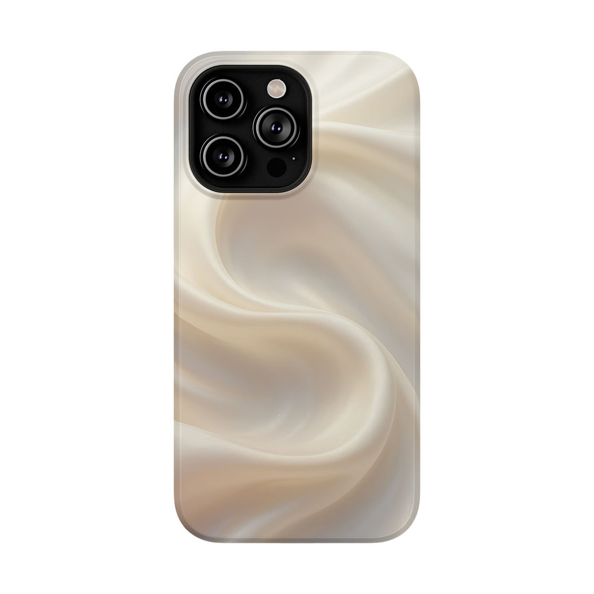 Champagne Satin protective phone case for iPhone 14 Pro Max, glossy finish