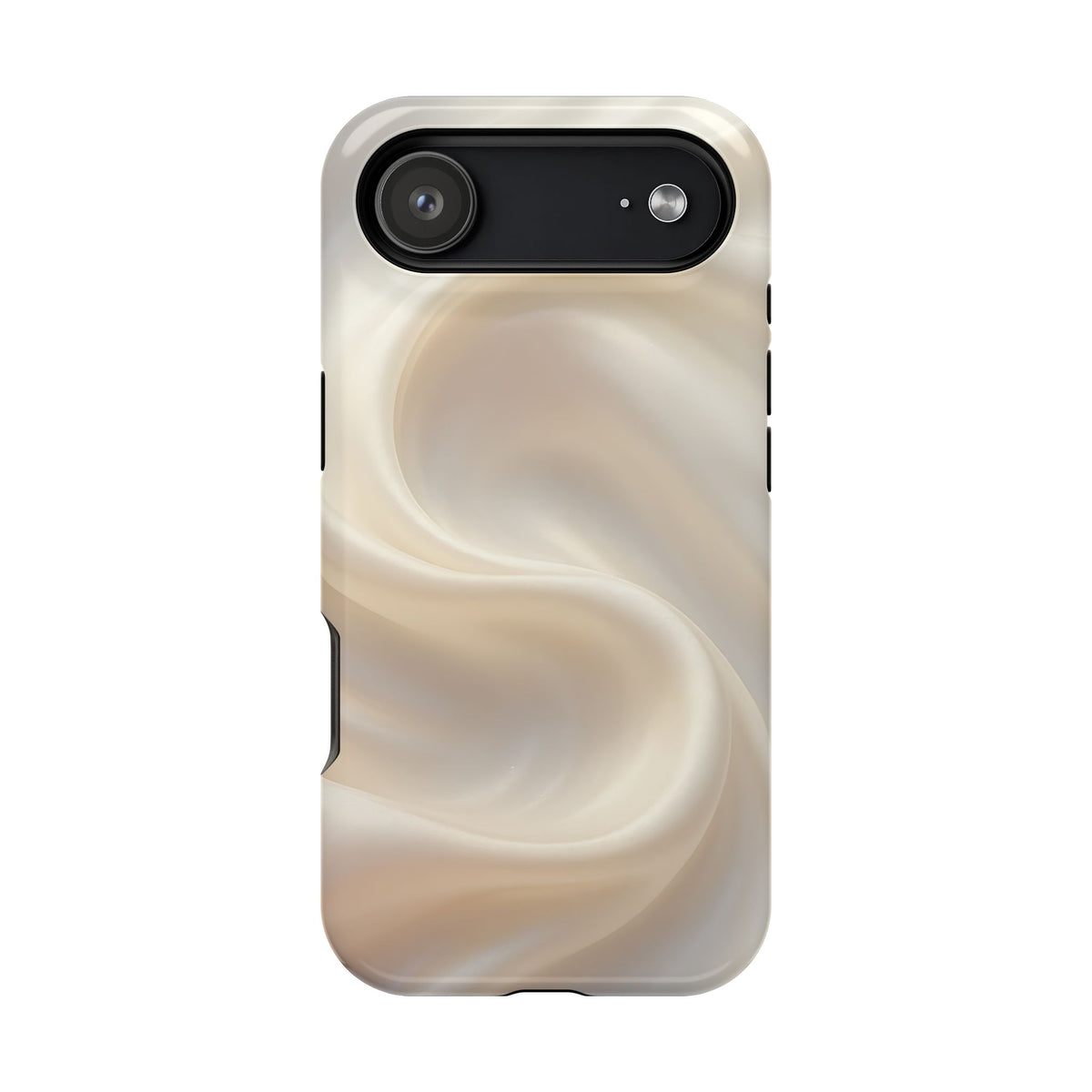 Champagne Satin protective phone case for iPhone 17 Air, glossy finish