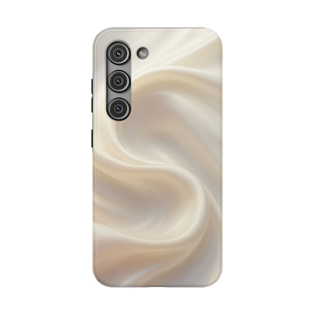 Champagne Satin protective phone case for Samsung Galaxy S23, glossy finish