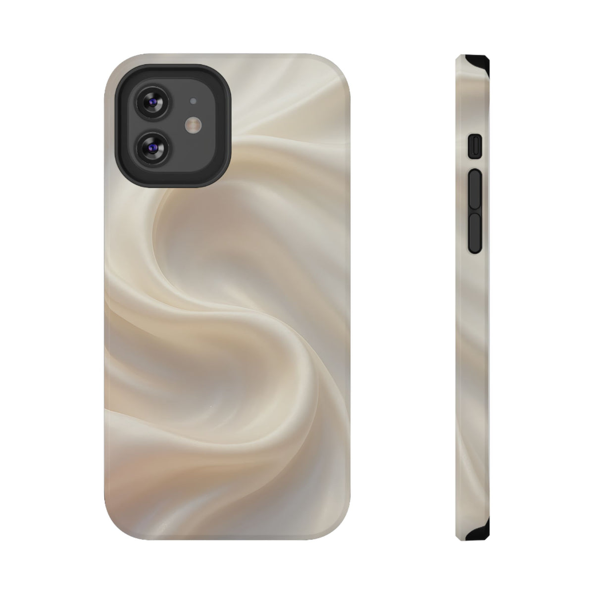 Champagne Satin protective phone case for iPhone 12, glossy finish