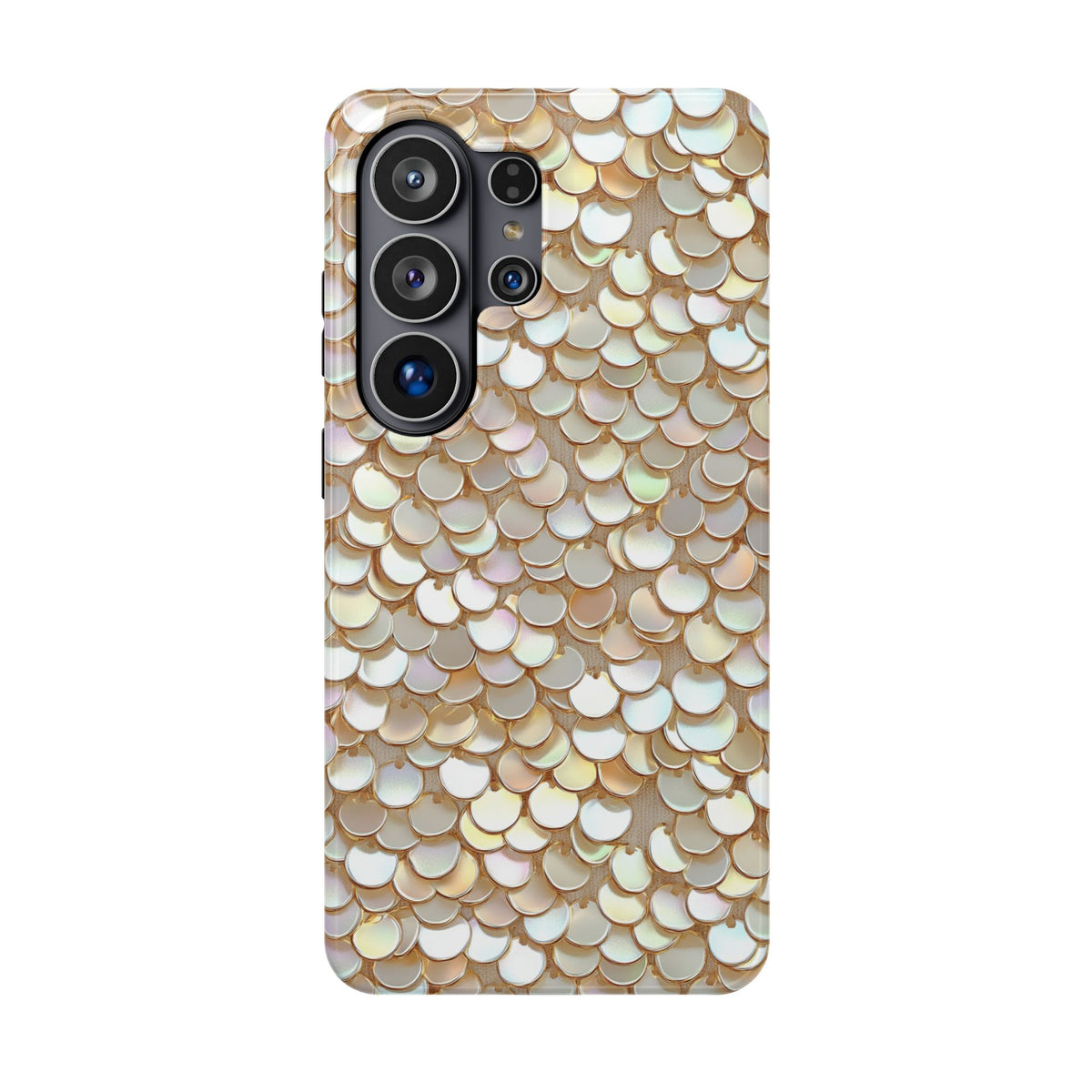 Champagne Sequin MagSafe case for Samsung Galaxy S26 Ultra, glossy finish