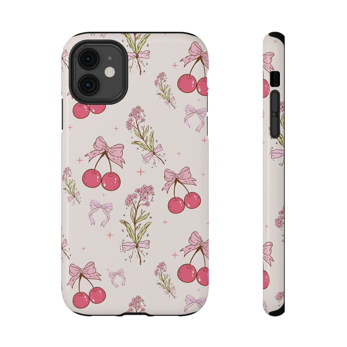 Cherry Bouquet protective phone case for iPhone 11, glossy finish