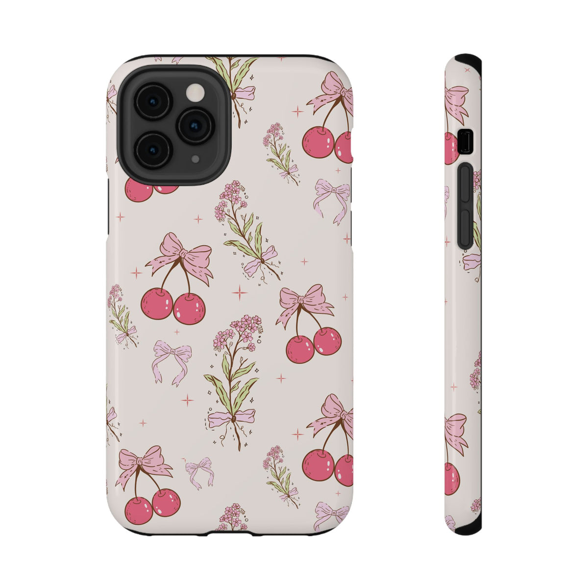 Cherry Bouquet protective phone case for iPhone 11 Pro, glossy finish