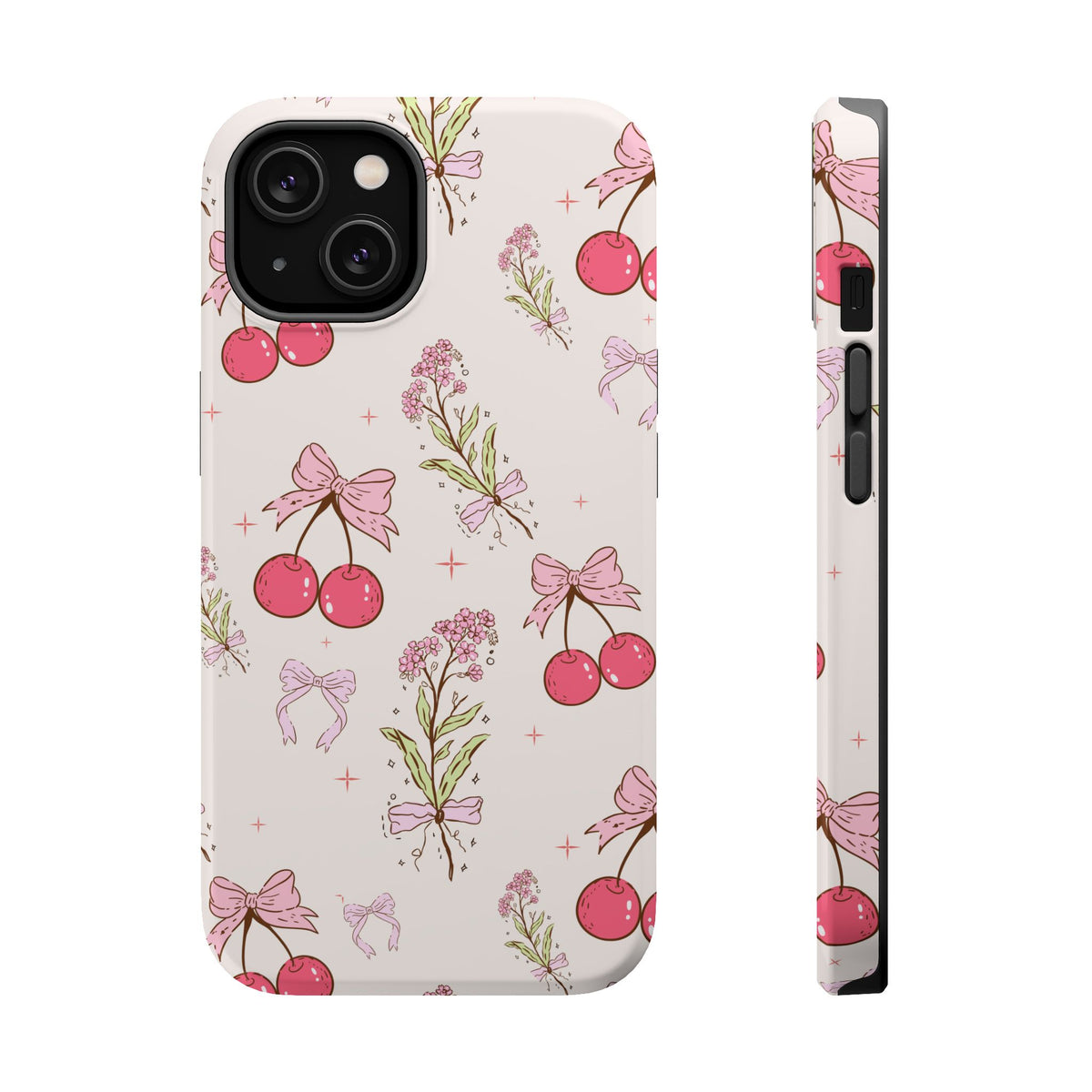 Cherry Bouquet MagSafe case for iPhone 14, glossy finish
