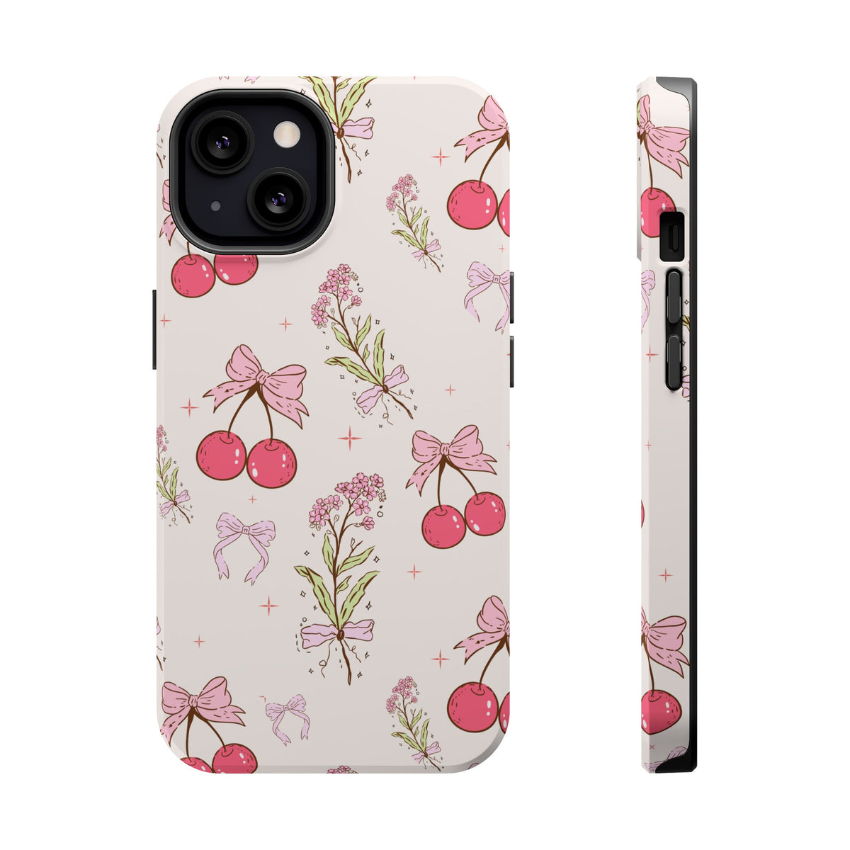 Cherry Bouquet MagSafe case for iPhone 13, glossy finish