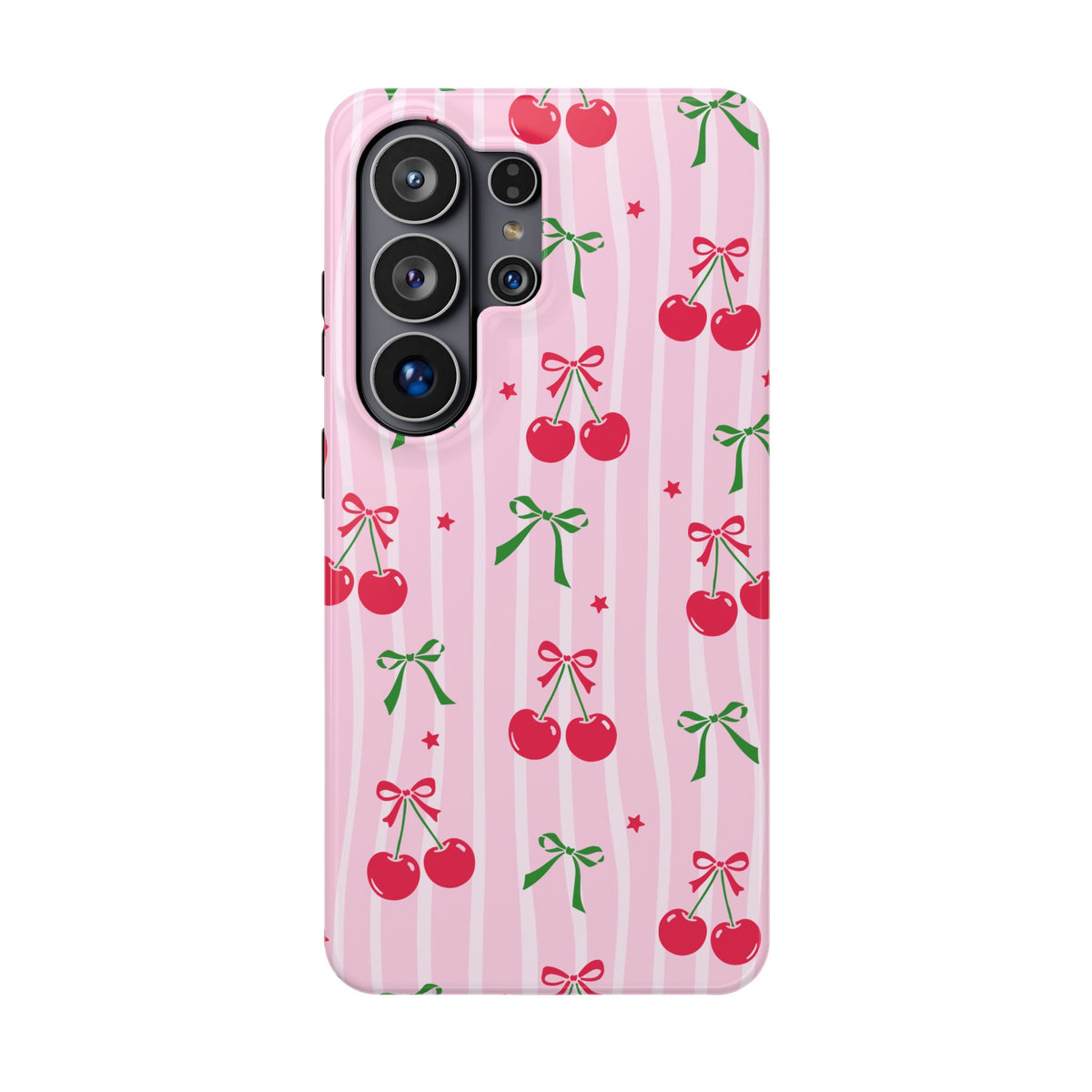 Cherry Bow MagSafe case for Samsung Galaxy S26 Ultra, glossy finish