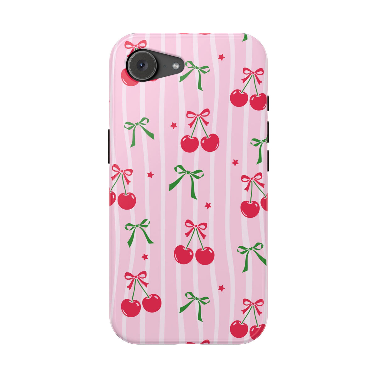 Cherry Bow MagSafe case for iPhone 17e, glossy finish
