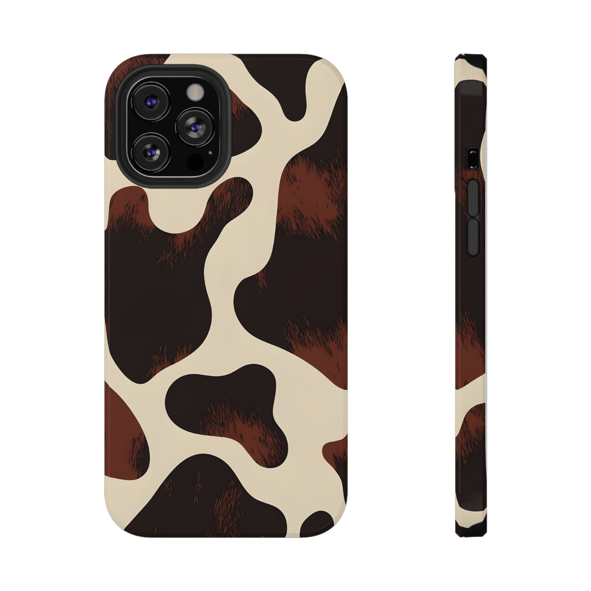 Chocolate Cow protective phone case for iPhone 12 Pro Max, glossy finish
