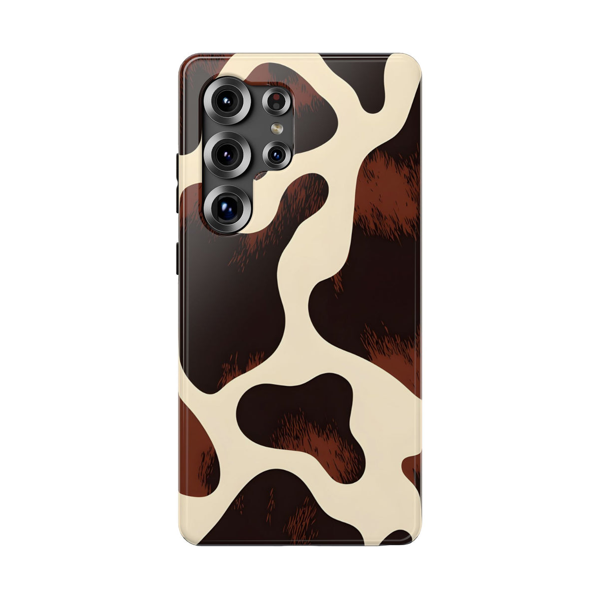 Chocolate Cow protective phone case for Samsung Galaxy S25 Ultra, glossy finish