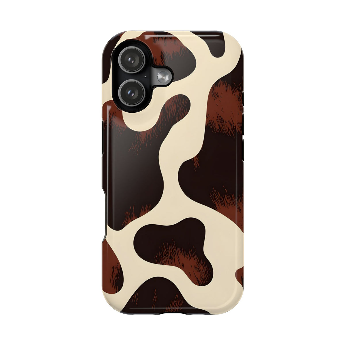 Chocolate Cow MagSafe case for iPhone 17, glossy finish