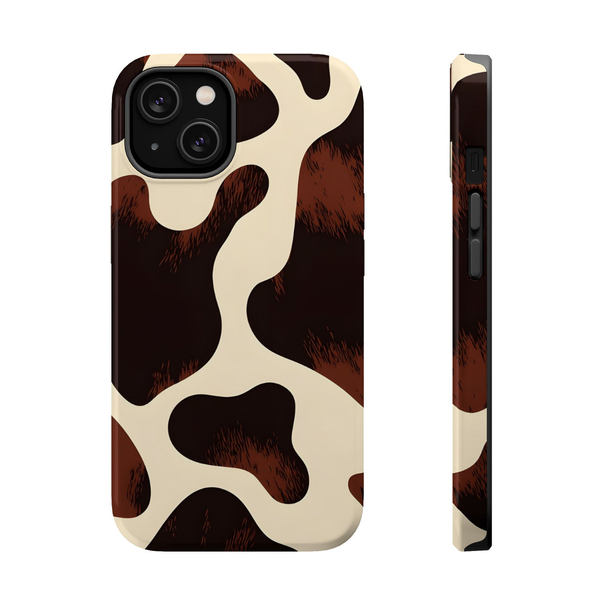Chocolate Cow MagSafe case for iPhone 14, glossy finish