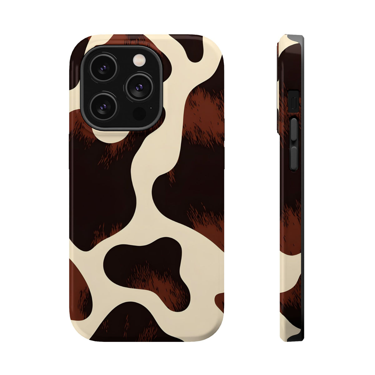 Chocolate Cow MagSafe case for iPhone 14 Pro, glossy finish