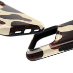 Chocolate Cow MagSafe case, close-up at an angle