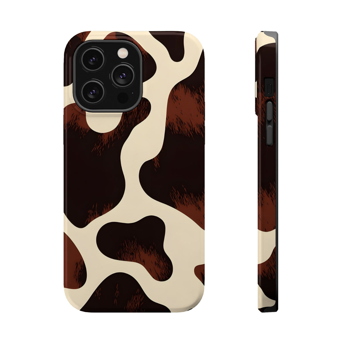 Chocolate Cow MagSafe case for iPhone 14 Pro Max, glossy finish