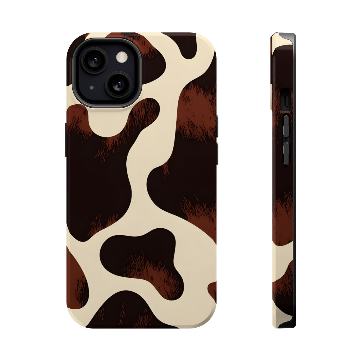 Chocolate Cow MagSafe case for iPhone 13, glossy finish