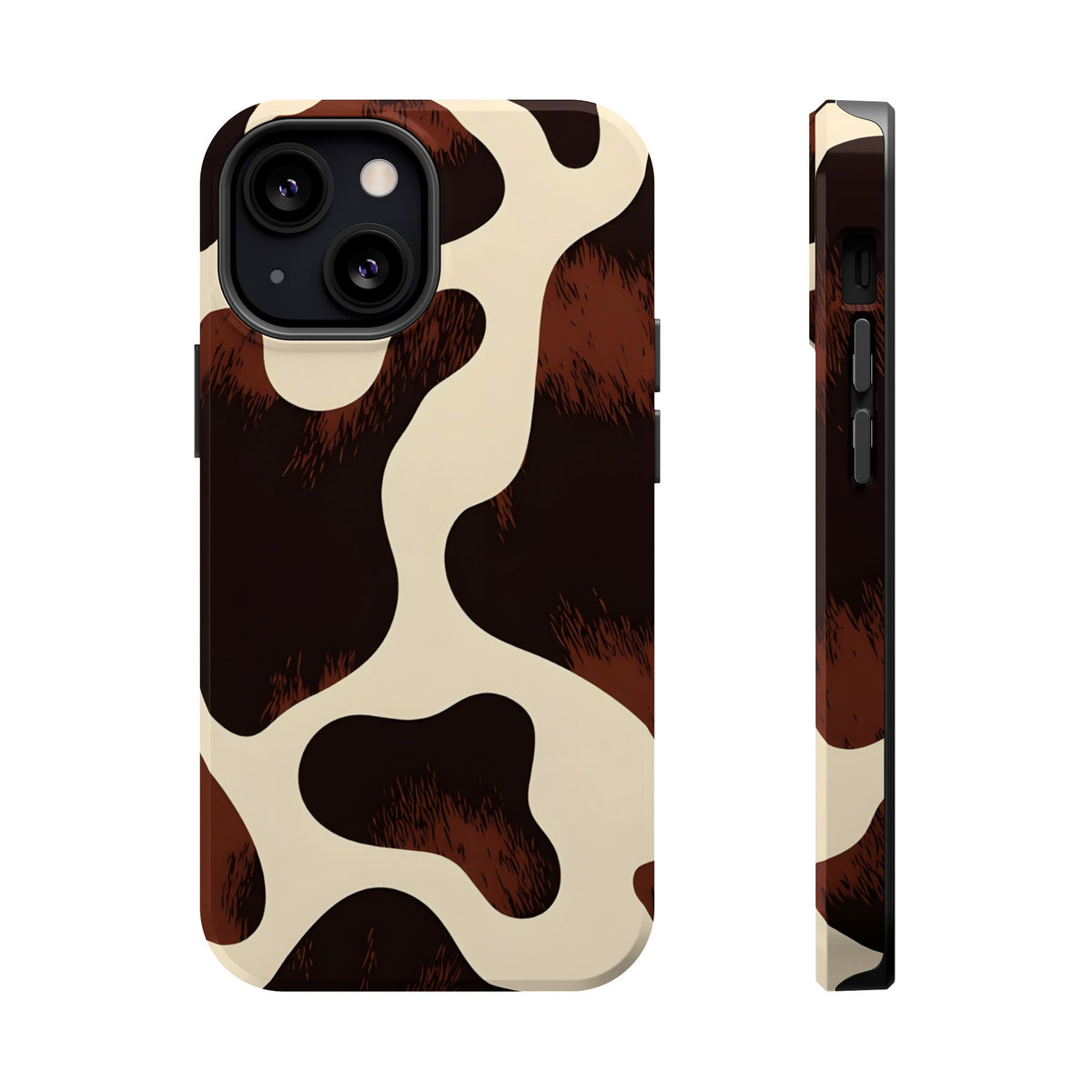 Chocolate Cow MagSafe case for iPhone 13 Mini, glossy finish