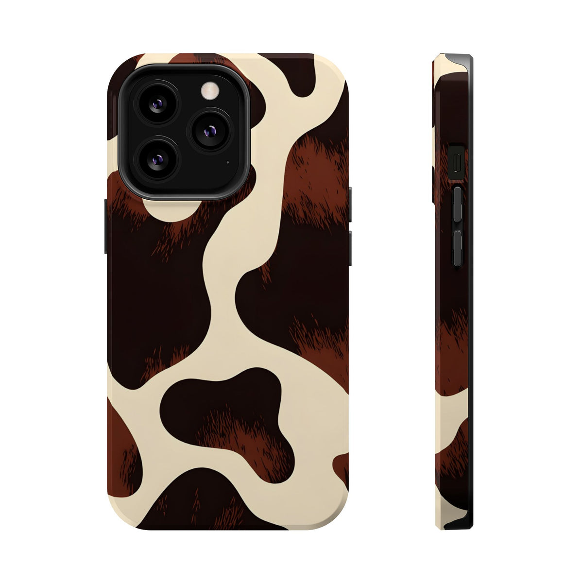 Chocolate Cow MagSafe case for iPhone 13 Pro, glossy finish