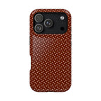 Chocolate Micro Dot MagSafe case for iPhone 18 Pro, glossy finish