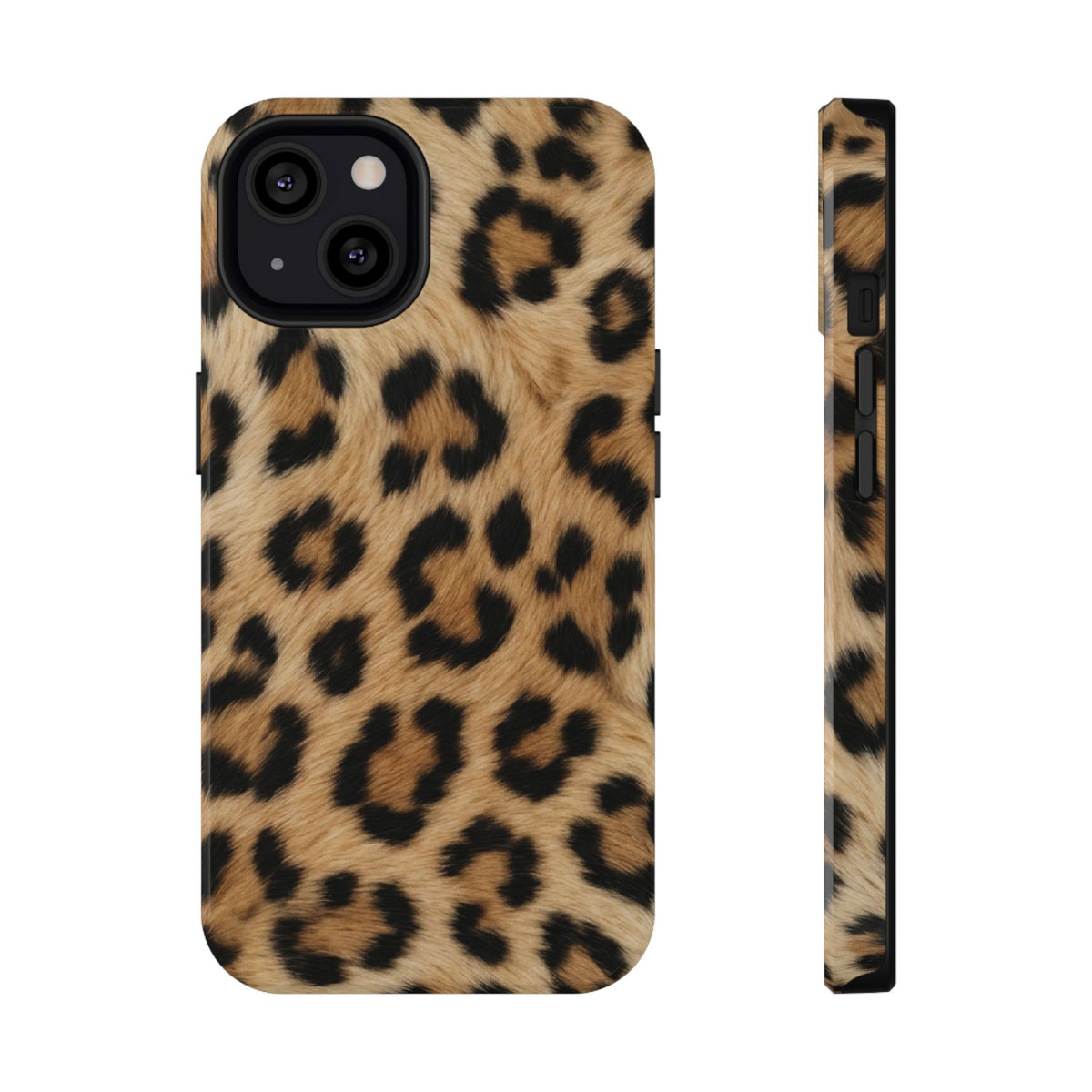 Classic Leopard protective phone case for iPhone 13, glossy finish