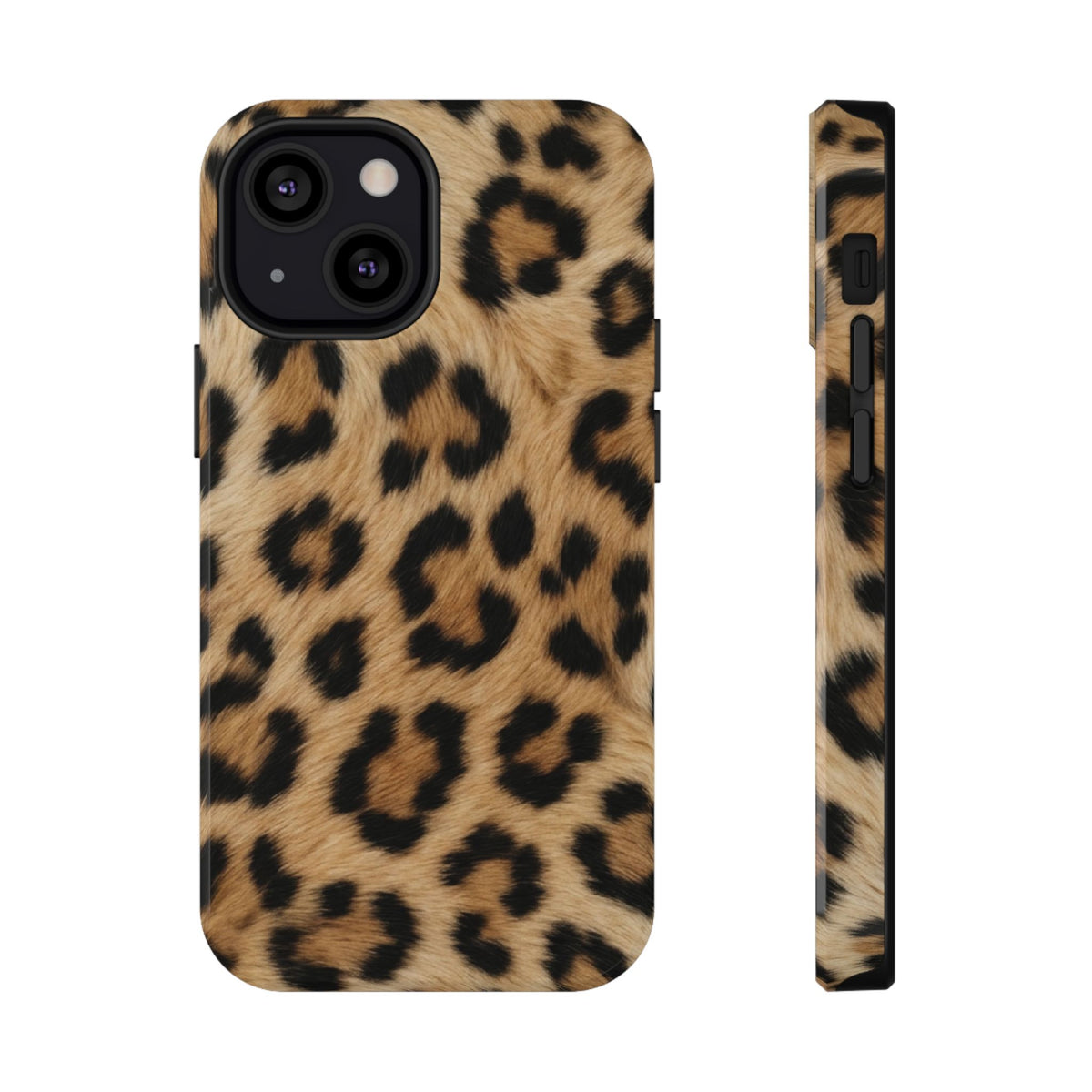 Classic Leopard protective phone case for iPhone 13 Mini, glossy finish