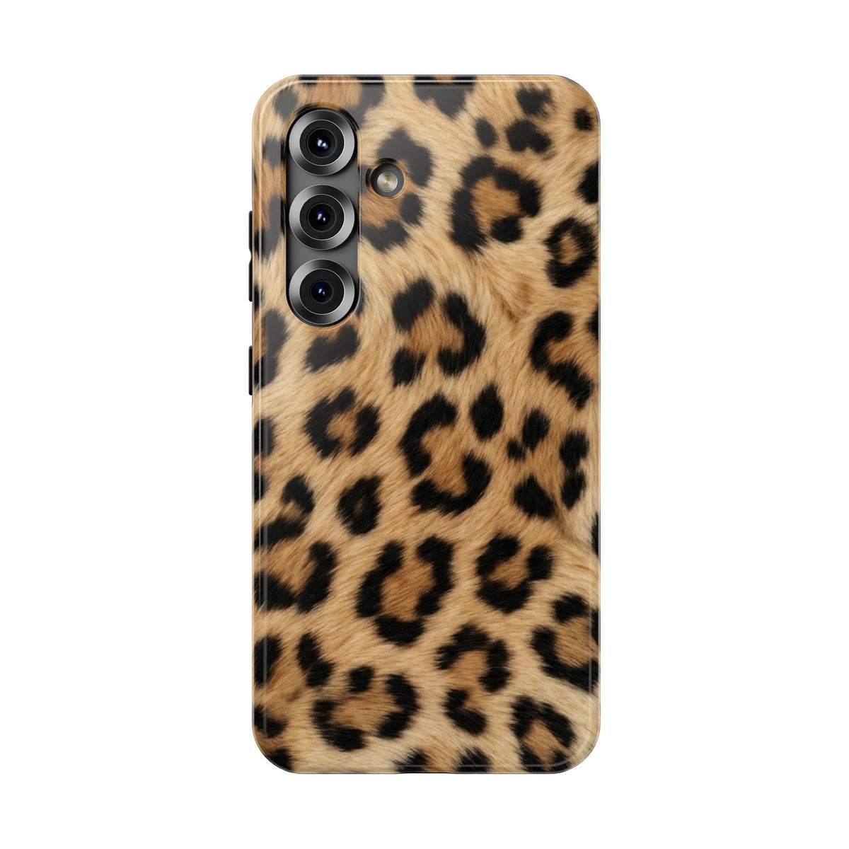 Classic Leopard protective phone case for Samsung Galaxy S25, glossy finish