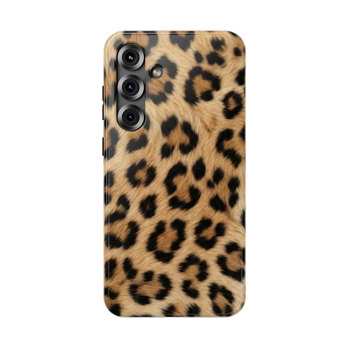 Classic Leopard protective phone case for Samsung Galaxy S25 Plus, glossy finish