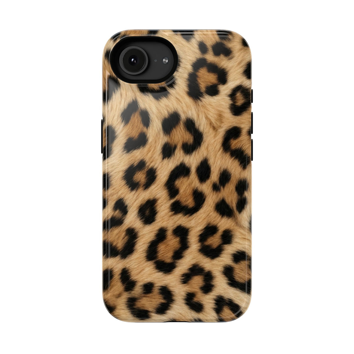 Classic Leopard protective phone case for iPhone 16e, glossy finish