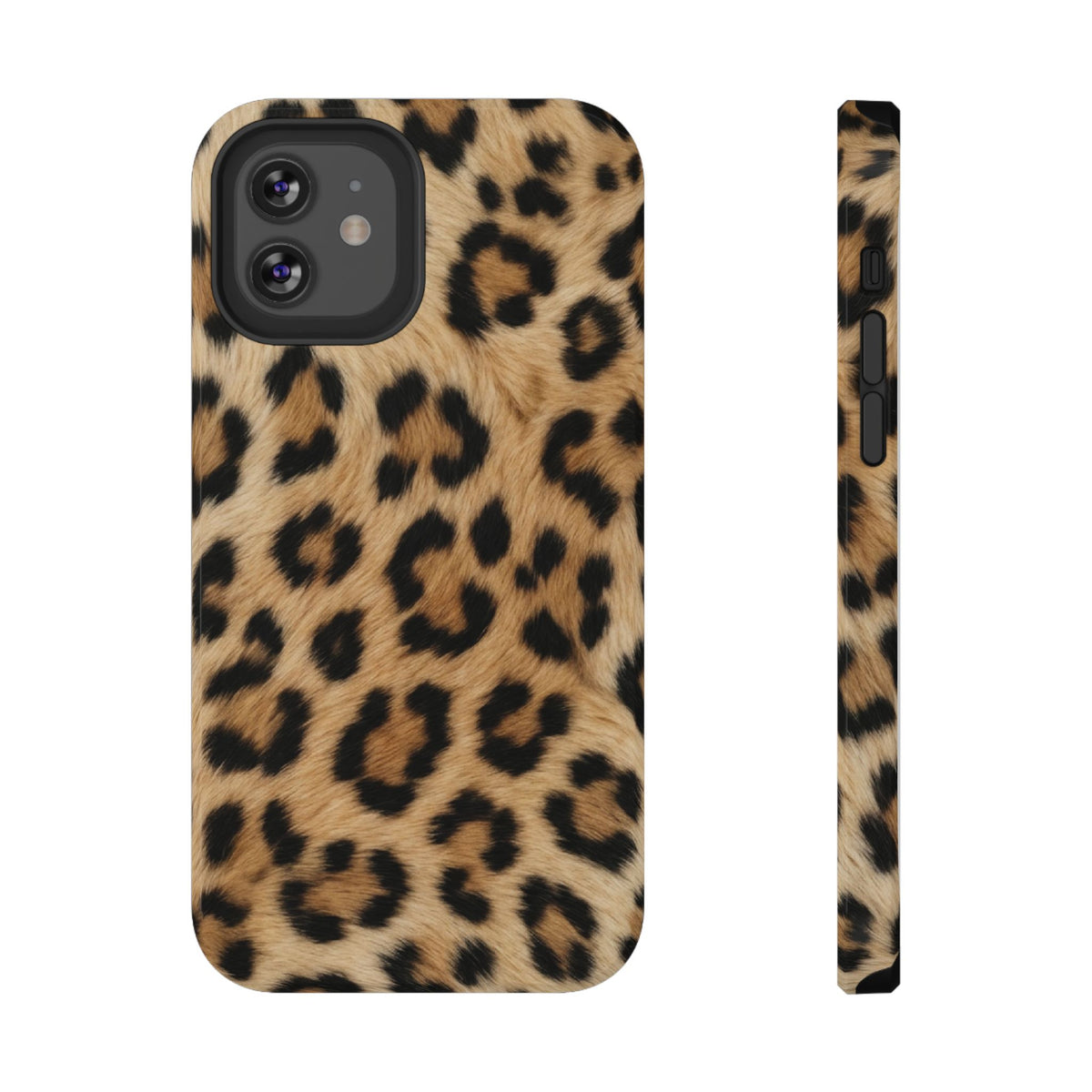 Classic Leopard protective phone case for iPhone 12, glossy finish