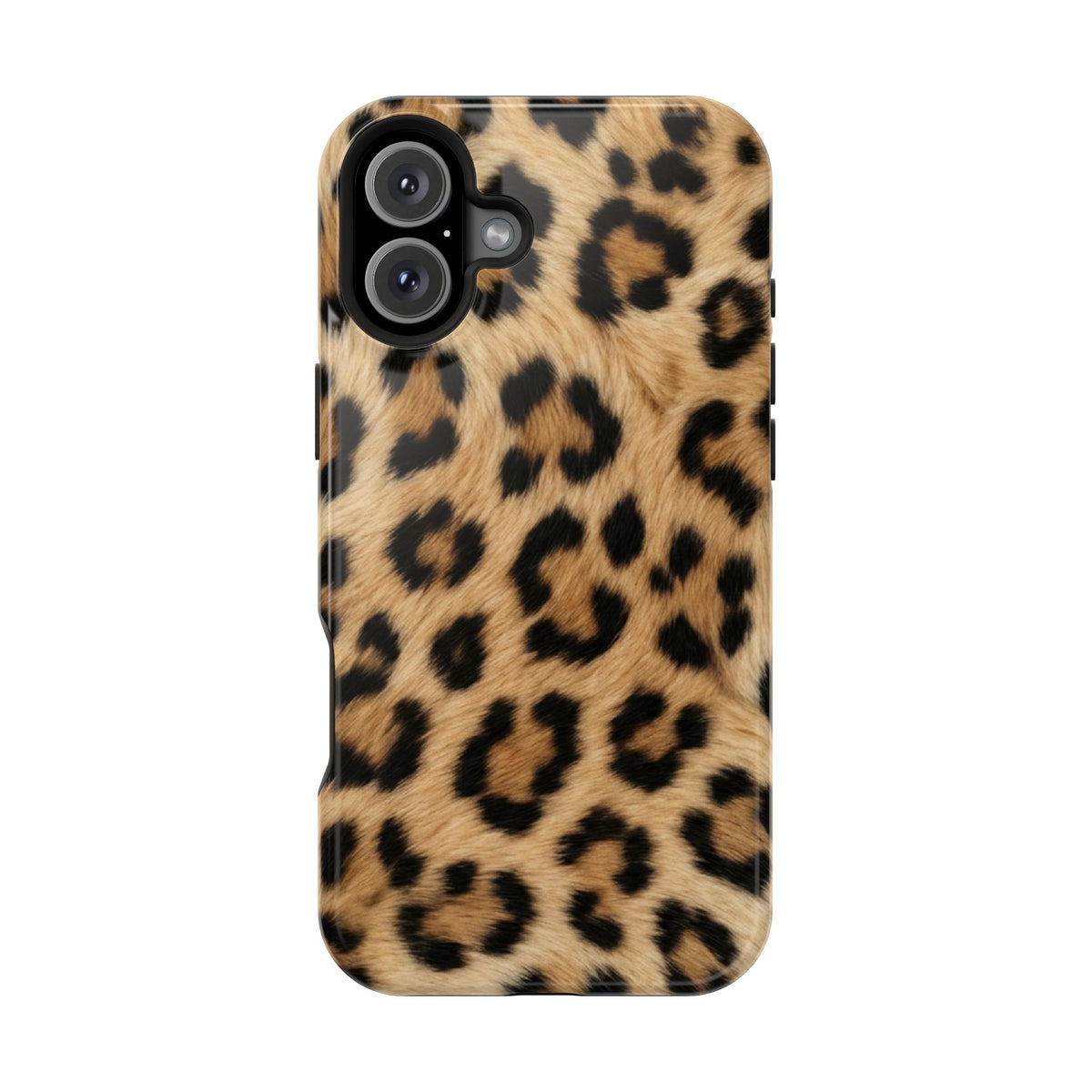 Classic Leopard MagSafe case for iPhone 16 Plus, glossy finish