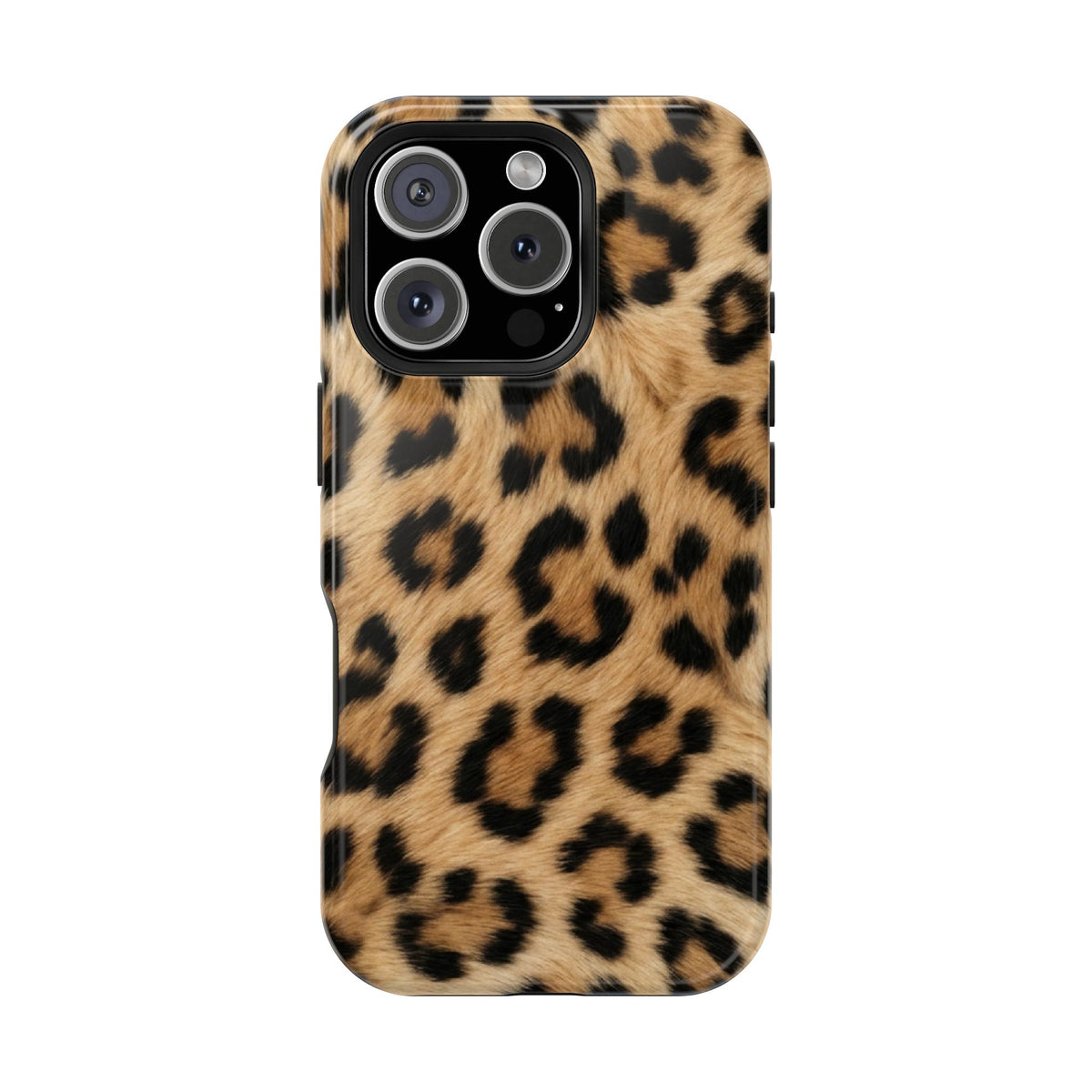 Classic Leopard MagSafe case for iPhone 16 Pro, glossy finish