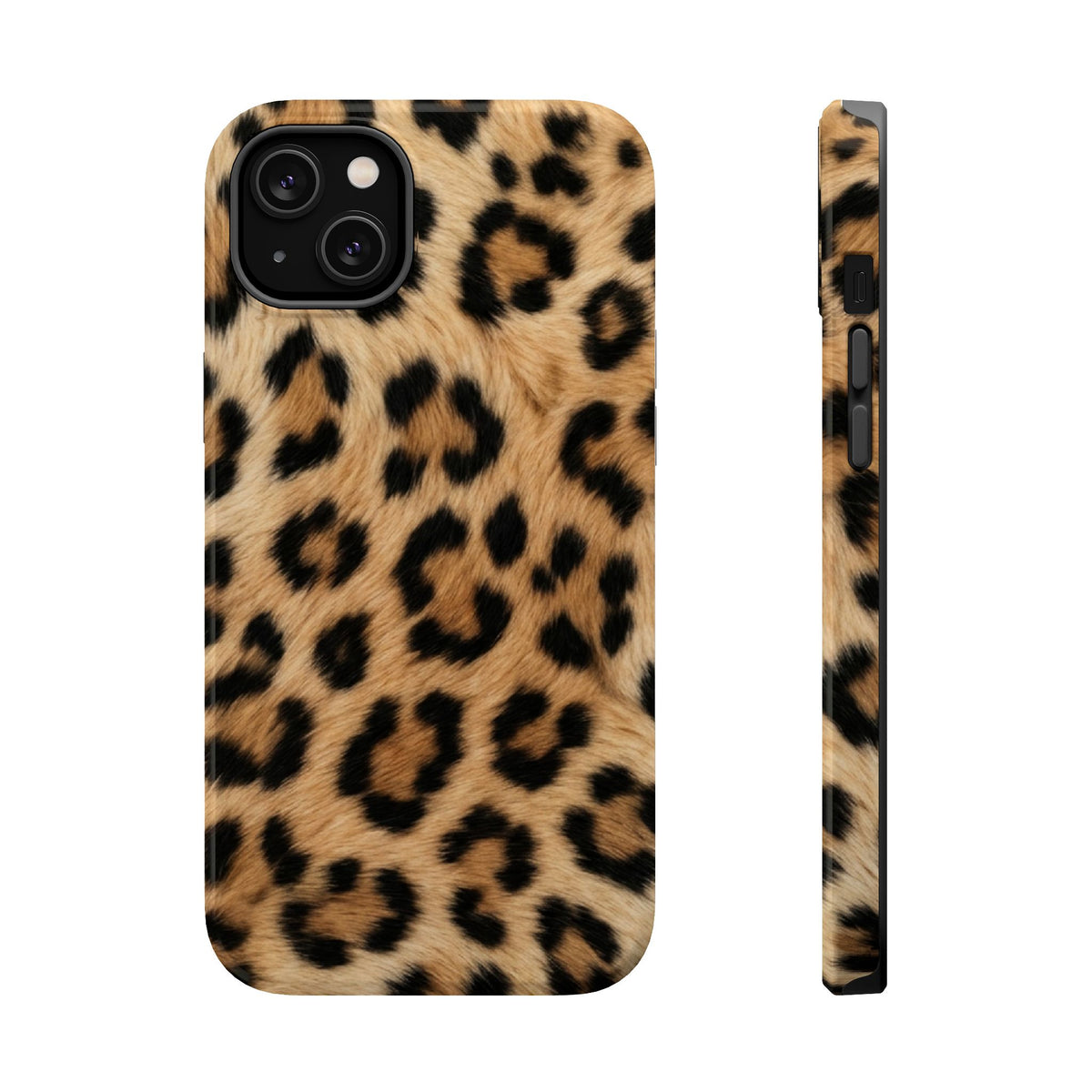 Classic Leopard MagSafe case for iPhone 14 Plus, glossy finish