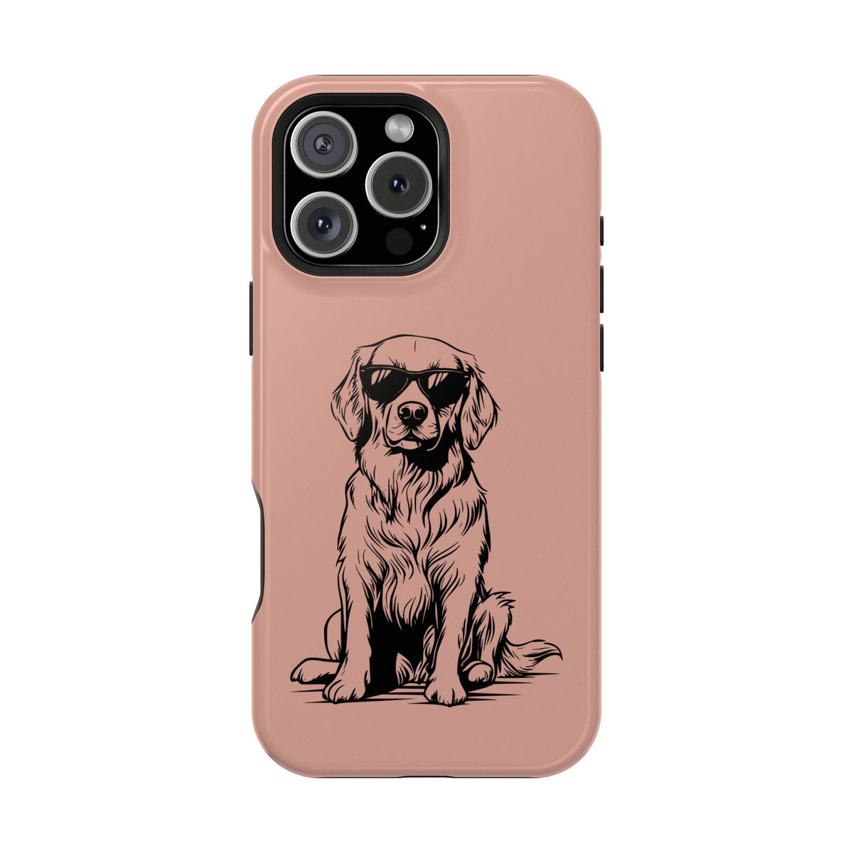 Cool Pup protective phone case for iPhone 16 Pro Max, glossy finish